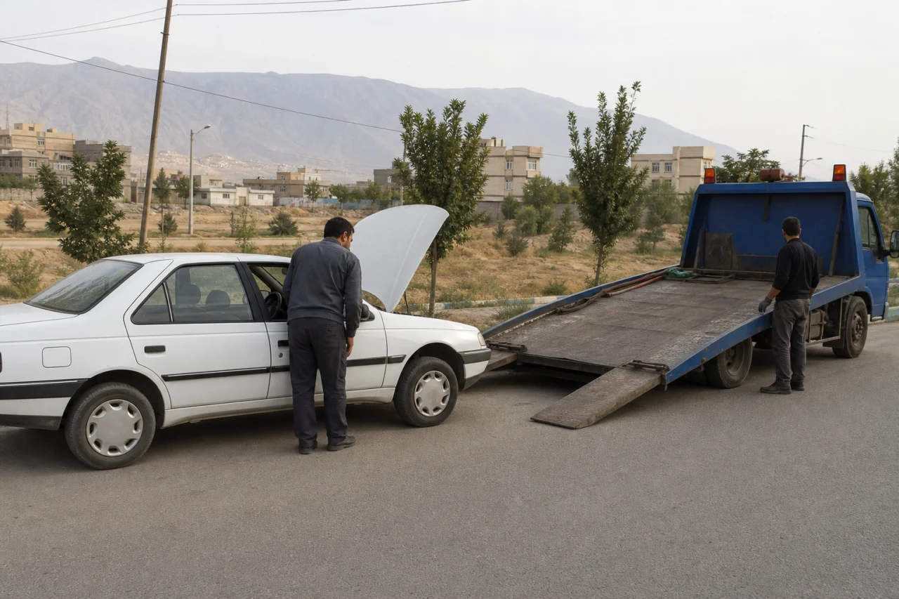خدمات امداد خودرو در مرودشت برای انتخاب و تماس